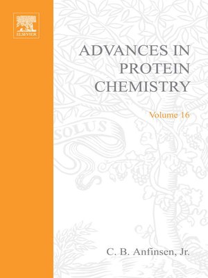 cover image of Advances in Protein Chemistry
